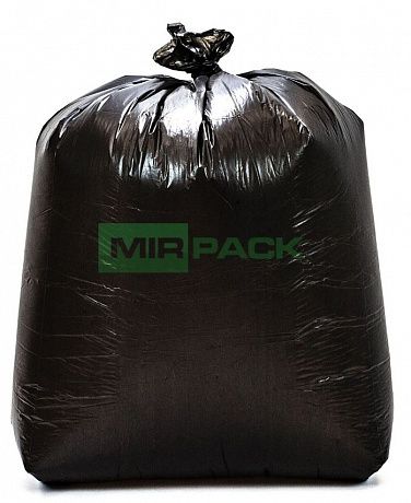 Мешки для мусора 240 литров, 35 мкм, черные, ПВД, в пачках 200 шт - Вид 5