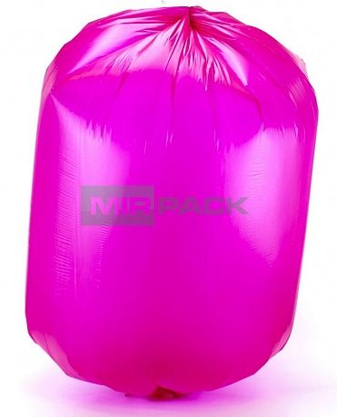 Мешки для мусора 120 литров, 14 мкм, ПНД, 10 шт. красные, 70х110 см, EXTRA - Вид 2