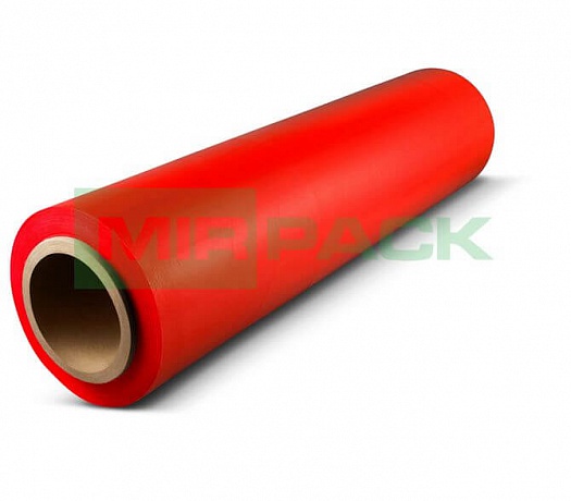 Стрейч пленка упаковочная 500мм 20мкм 2,2кг красная первичное сырье - Вид 1