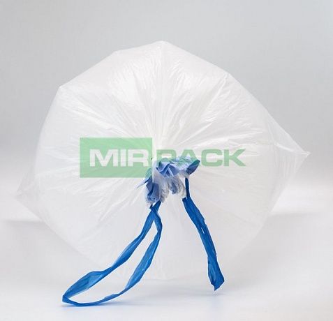 Мешки для мусора 35 л с завязками, белые, 15 мкм, 15 штук в рулоне - Вид 4