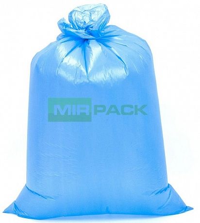 Мешки для мусора 120 л, 25 мкм, ПСД, синие, в рулоне 50 шт, 70х110 см, Professional - Вид 3