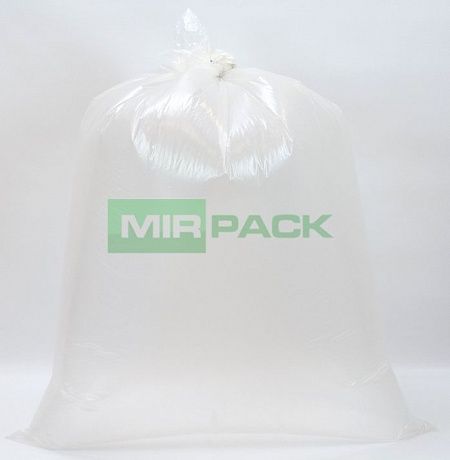 Мешки для мусора 240 литров, 35 мкм, ПВД, в рулоне 10 штук, 93х130 см, прозрачные 2 слоя, Professional - Вид 4