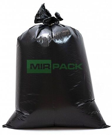 Мешки мусорные 120 литров, 30 мкм, ПВД, 25 шт, черные - Вид 4
